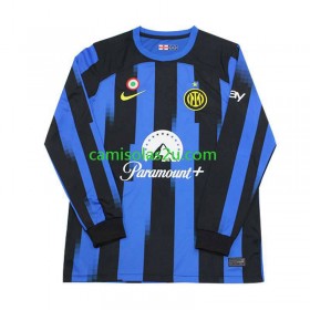 Camisolas de futebol Inter de Milão Equipamento Principal 2023/24 Manga Comprida